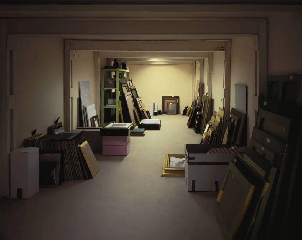 Thomas Demand's "Vault," 2012. Chromogenic
print. (Courtesy Thomas Demand Studio. ©
Thomas Demand, VG Bild-Kunst, Bonn)