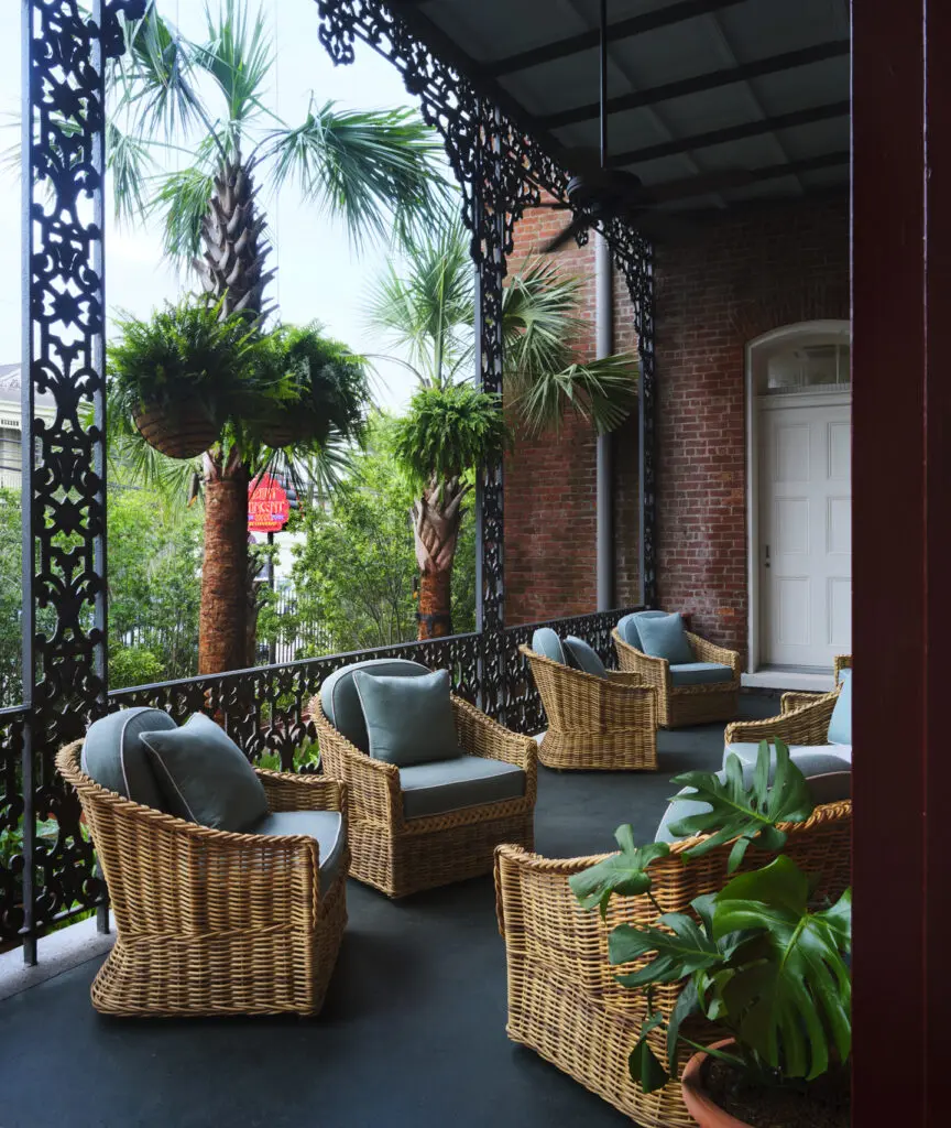 Front porch of Hotel Saint Vincent (Courtesy Hotel Saint Vincent)