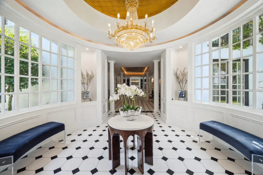 Regal reception spaces at 2411 River Oaks Boulevard help set the home of the late Texs governor John Connally apart. (Photo by TK Images for Compass)