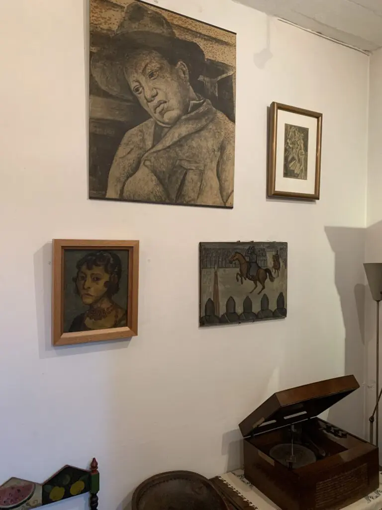 Artworks in Kahlo and Rivera's home