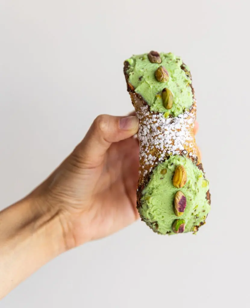 The Sicilian Baker pistachio cannoli is one option at the build-your-own Cannoli Bar.