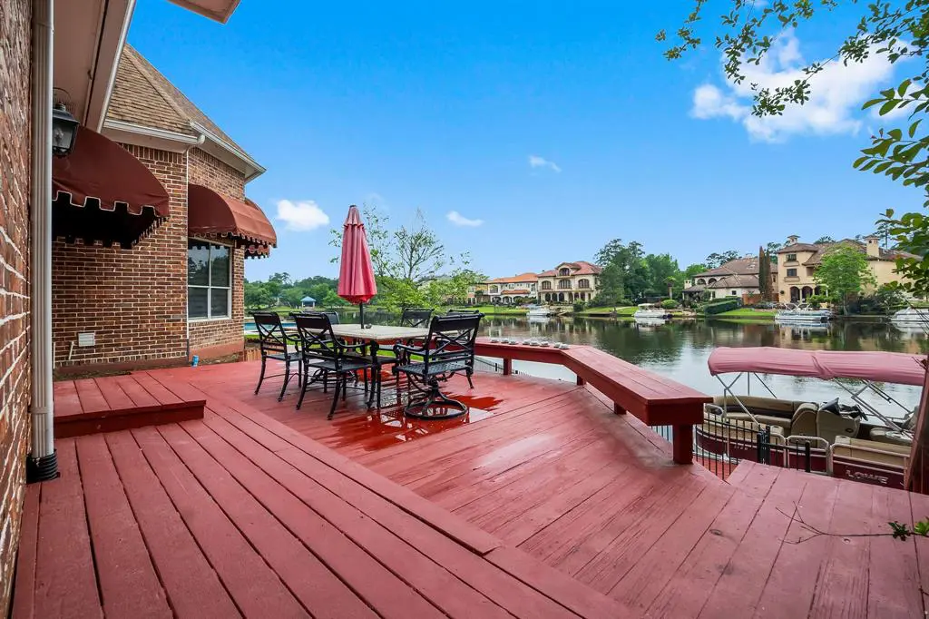 The deck and outside patio area are one of the property's main perks.