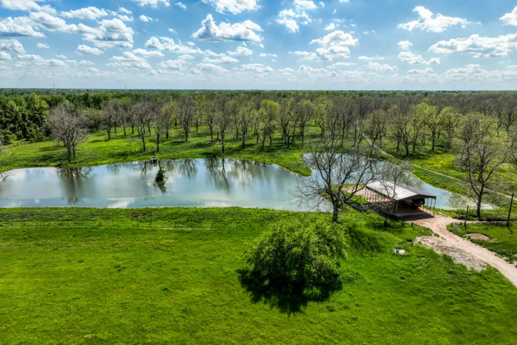 A pond on Able Acres Farm and Ranch (Photo by Jams Pharoan)