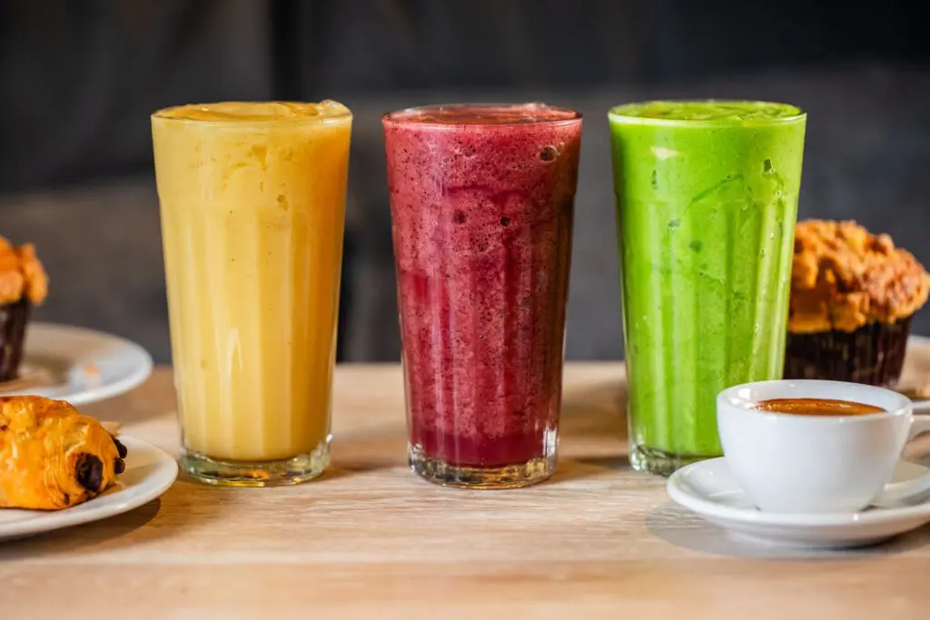 On the menu: smoothies, available in a trio of flavors. Photo by Becca Wright. 