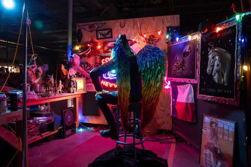 Cowboix Hevvven is a dedication to cowboy culture and community. (Courtesy Meow Wolf. Photo by Kate Russell)