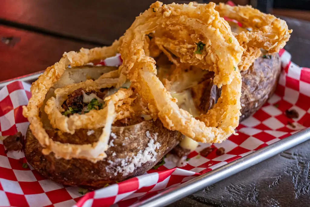Moak's Family Texas BBQ will also offer baked potatoes, sides, and desserts. (Courtesy)
