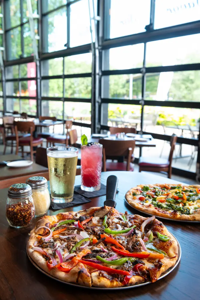Also on the menu, pizza (eight different varieties offered priced $15-$19) as well as the option to make your own combo. (Photo by Anthony Rathbun)
