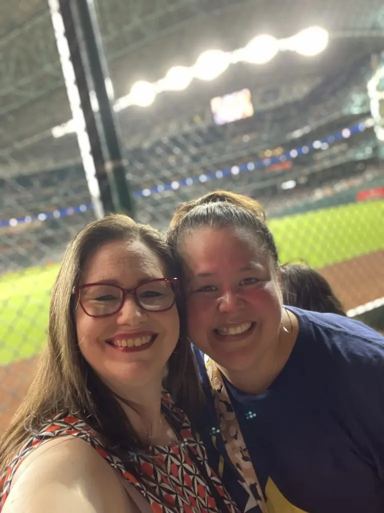 Houston Astros fans supporting Houston Hospice embraced the Kyle Tucker Foundation Support. (Courtesy Houston Hospice)
