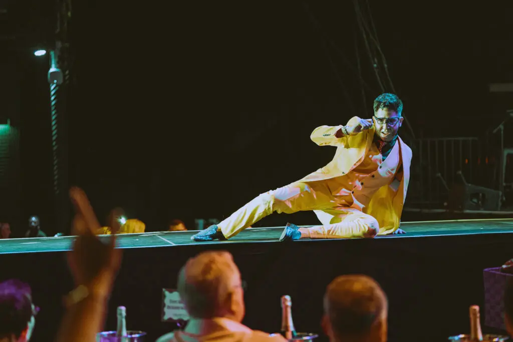 Jack Hammer Dandy on stage at Bayou Music Center for Legacy Community Health's Mint Julep party. (Photo by Jessica Ortiz)