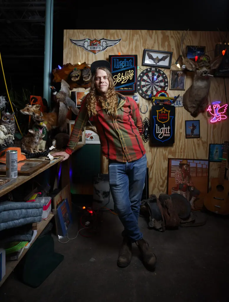 Cole Wilson is lead artist and creative director of Cowboix Hevvven in Meow Wolf Houston.