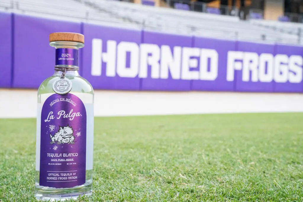 LaPulga Tequila Horned Frog Bottle, in partnership with TCU Athletics.