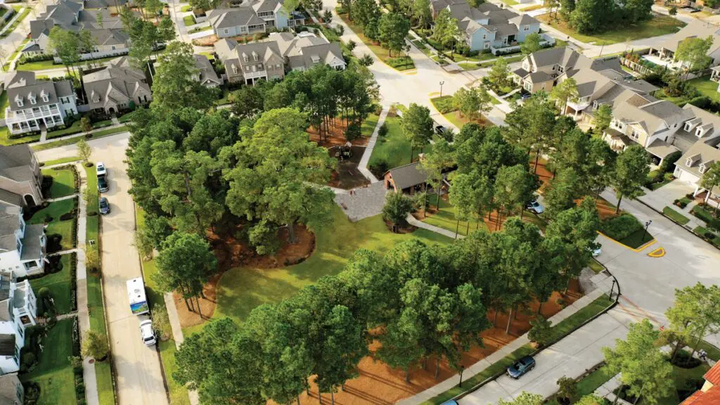 The Woodlands leans on the forward thinking of yesteryear with its tree centric approach.