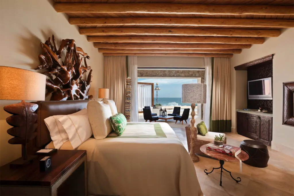 Inside the Presidential Suite at the Waldorf Astoria in Cabo.