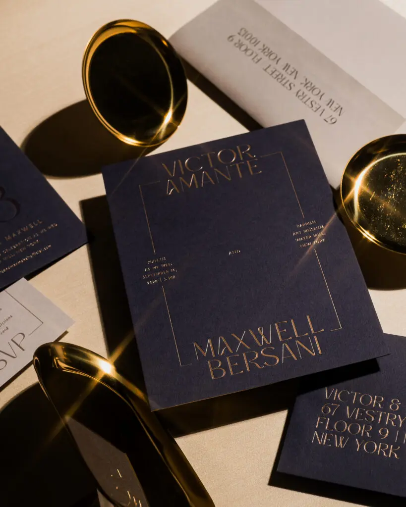 The local Houston business has a full array of seasonal event invitations evoking a plethora of autumn and winter themes. 