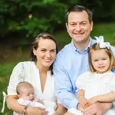 Ryan Alpert is one of the final two in the University of Houston athletic director search. He is shown here with his family from his Twitter profile.