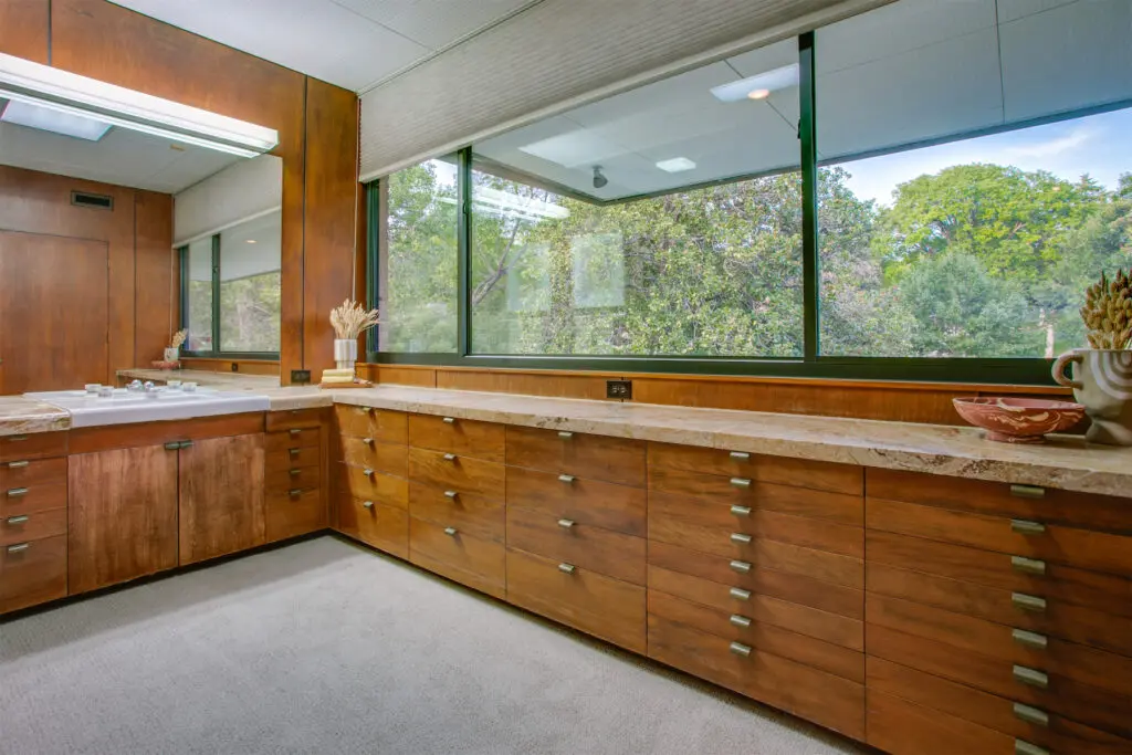 Another view of the primary suit's sprawling bathroom.