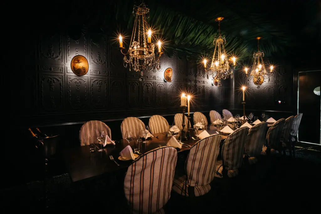 Sees Design recently revamped the Bar Charles private dining room. (Photo by Chase Hall)
