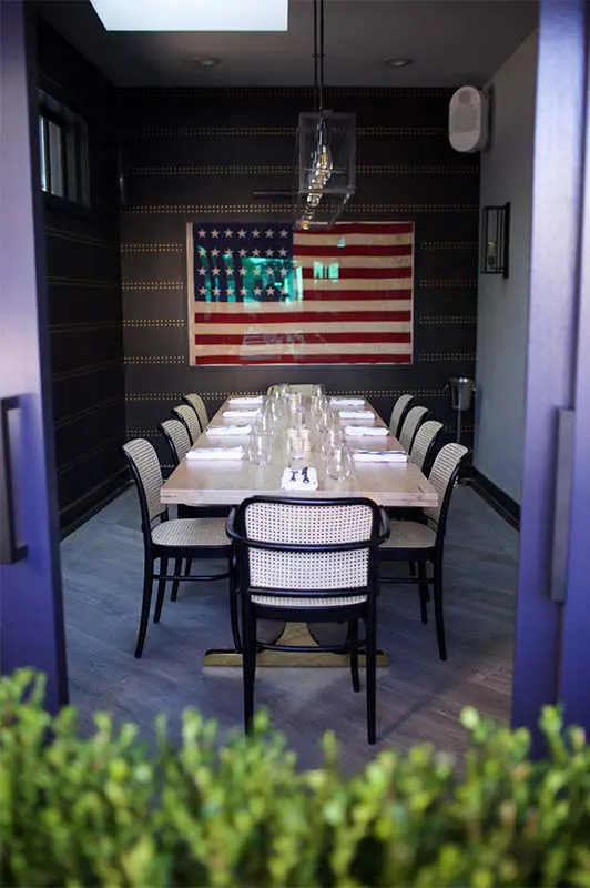 Knox Bistro offers a cozy, indoor/outdoor private dining room. (Courtesy)
