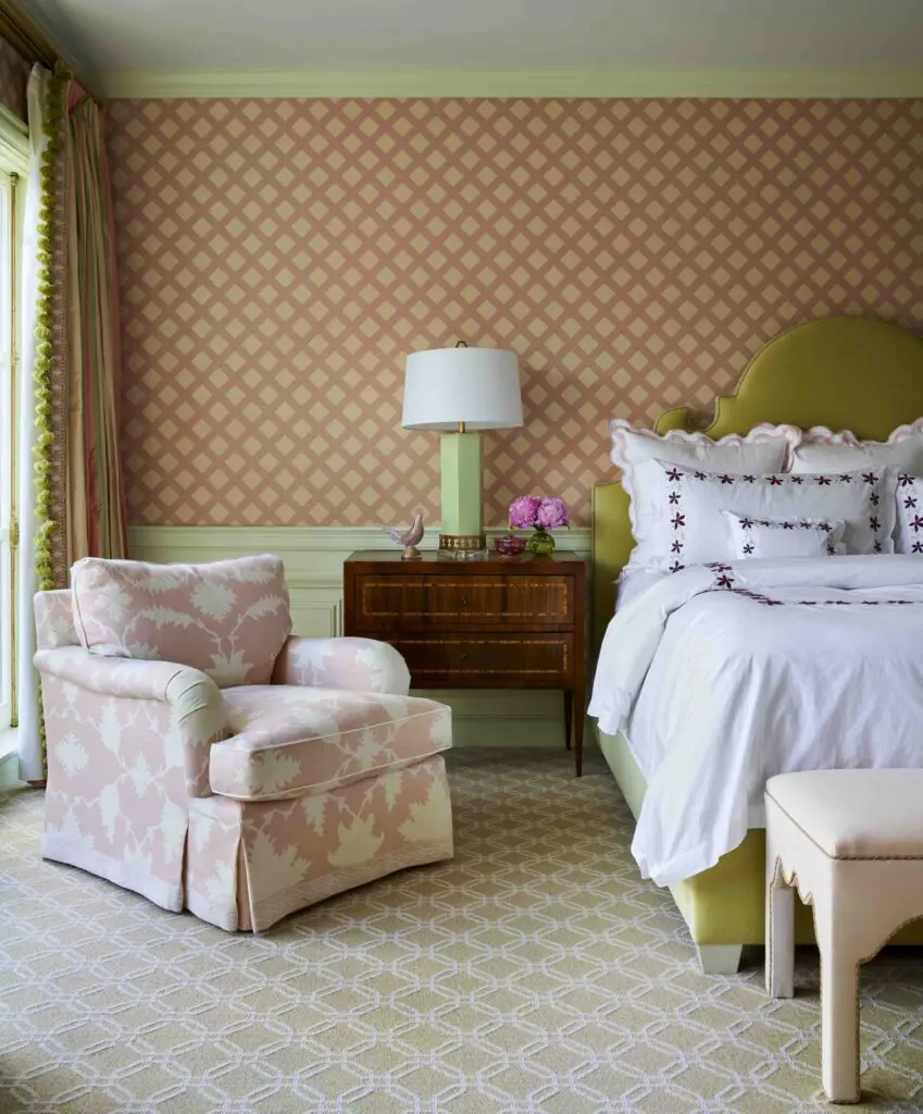 One of six bedrooms in the Young Estate as refreshed by Dunbar Road. (Photo by Pär Bengtsson)