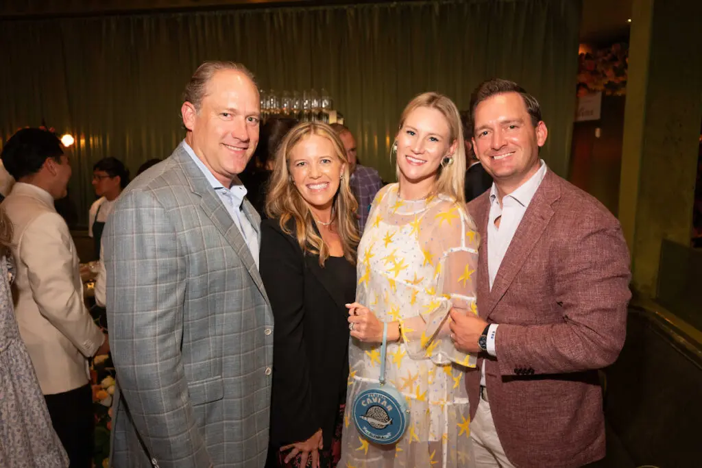 Doug & Melissa Sugulas, Virginia & William McMullen at Children's Memorial Hermann Hospital 'Meet Us at the Club' friend-raising event. (Photo by Daniel Ortiz)