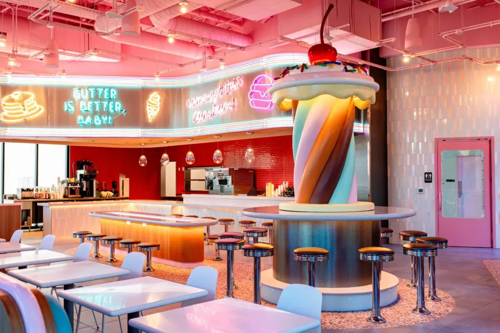 Channeling a cheerfully retro vibe, Houston's Buttermilk Baby brings a playful take on nostalgic Southern fare combined with the vintage feel of a drug-store soda fountain. (Photo by Kirsten Gilliam)