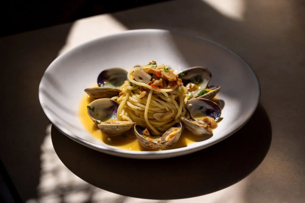 Élephante brings Mediterranean-inspired bites like grilled octopus, whipped eggplant, and more to Dallas. (Photo by Jakob Layman)