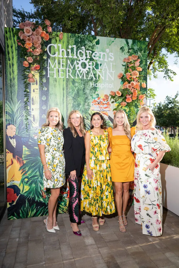 Host committee: Amanda Boffone, Melissa Sugulas, Dr. Julie Longoria Chen, Audrey White, Jennifer Allison at Children's Memorial Hermann Hospital (Photo by Daniel Ortiz)