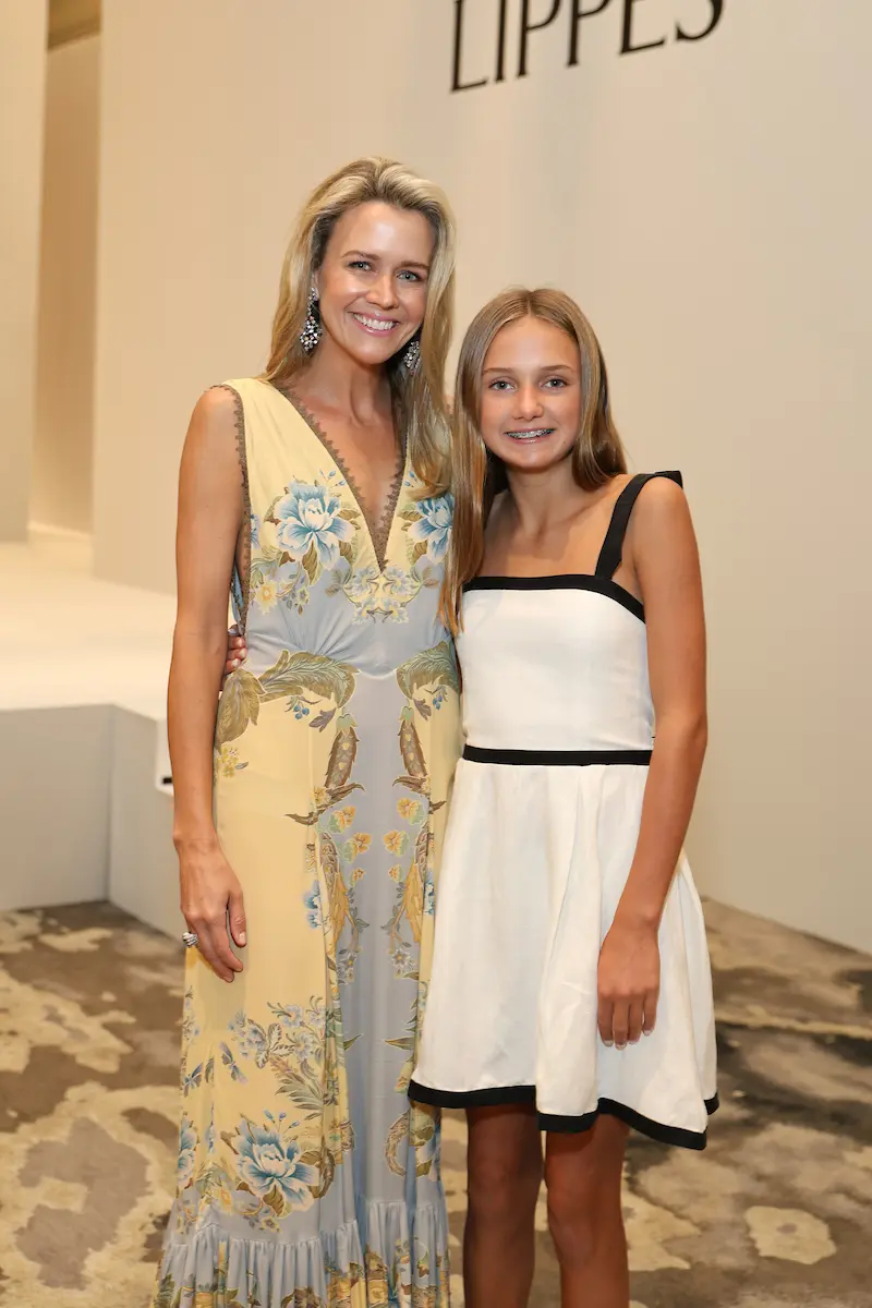 Houston Best Dressed Lyndsey Zorich and her daughter Leighton share a moment.