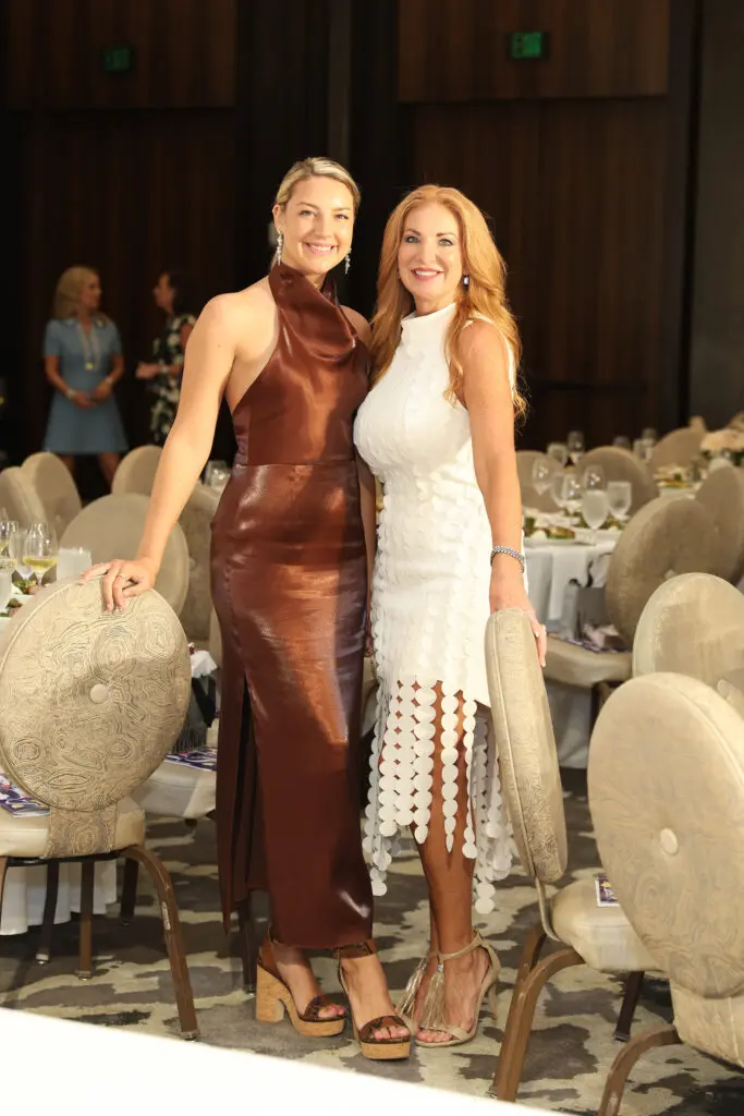 Brayda Blair, her mother Kemah Blair-Flores at the PaperCity Philanthropy in Fashion Best Dressed luncheon benefiting March of Dimes.. (Photo by Priscilla Dickson)