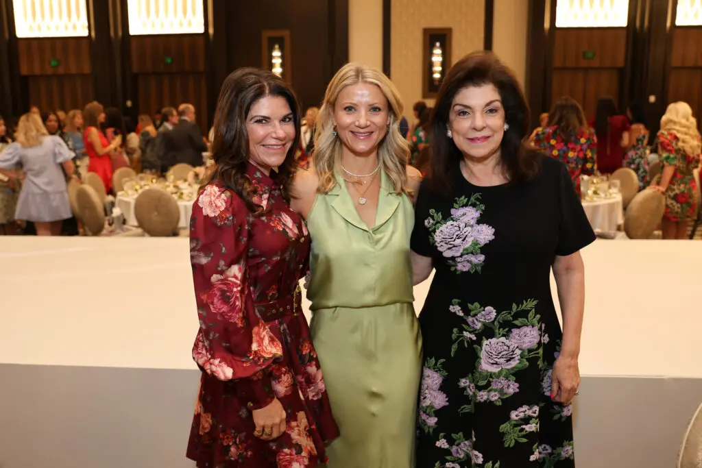 Laura Davenport, Stephanie Cockrell, Laura Ward at the PaperCity Philanthropy in Fashion Best Dressed luncheon benefiting March of Dimes. (Photo by Priscilla Dickson)