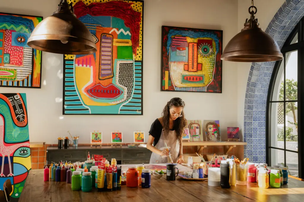 El Taller is the permanent artist studio and workshop, bringing beloved Mexican culture to guests. 