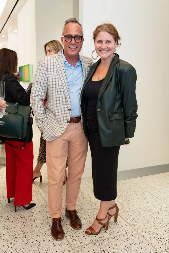 Mark Sullivan, Claudia Solis at the Orange Show's Dalidada dress-up party at Tootsies.  (Photo by Jane Perkins)