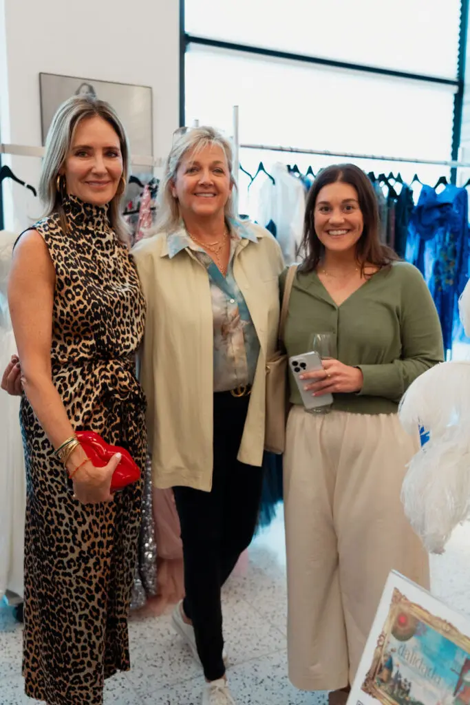 Renee Lewis, Susan Gray, Mills Witmer at the Orange Show's Dalidada dress-up party at Tootsies.  (Photo by Jane Perkins)