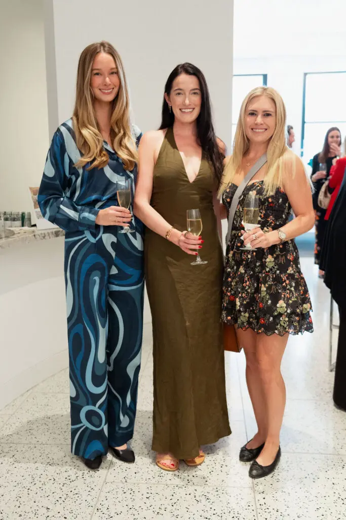 Meredith Lorence, Ellie Pettit, Brittany Hildebrand at the Orange Show's Dalidada dress-up party at Tootsies.  (Photo by Jane Perkins)