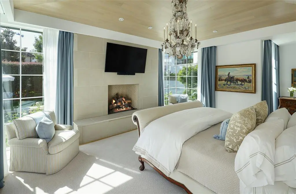 At 3509 Crescent Avenue, the light-filled primary suite is located on the main level.