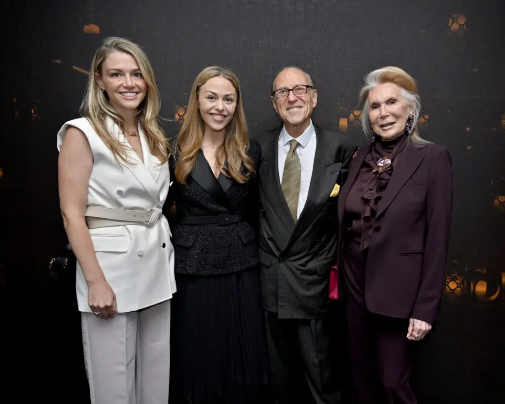 Brittany Sakowitz, Lexi Sakowitz Marek, Robert Sakowitz, Joan Schnitzer at the generations of philanthropy Fall Féte at Steak 48. (Photo by Alex Montoya)