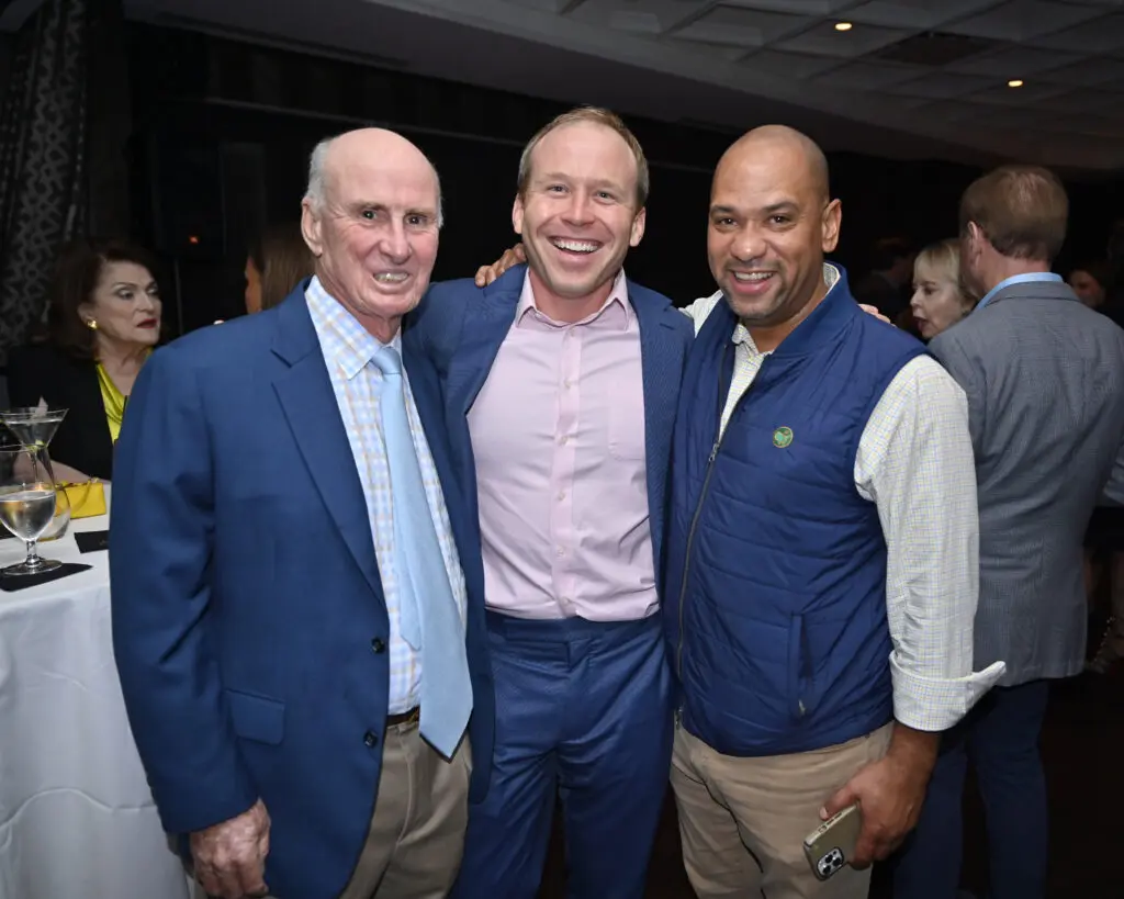 Eddie Blanton, Pierce Bush, Marcus Smith  at the generations of philanthropy fall fête at Steak 48. (Photo by Alex Montoya)