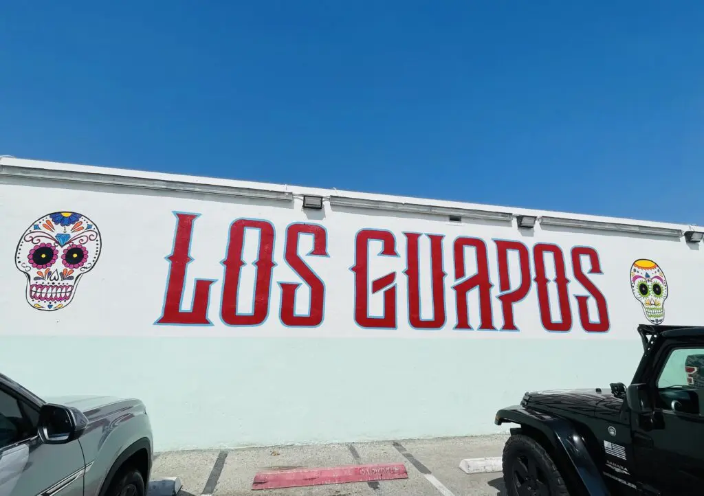 The new Los Guapos shares a parking lot with Velvet Taco. (Photo by Courtney Dabney)