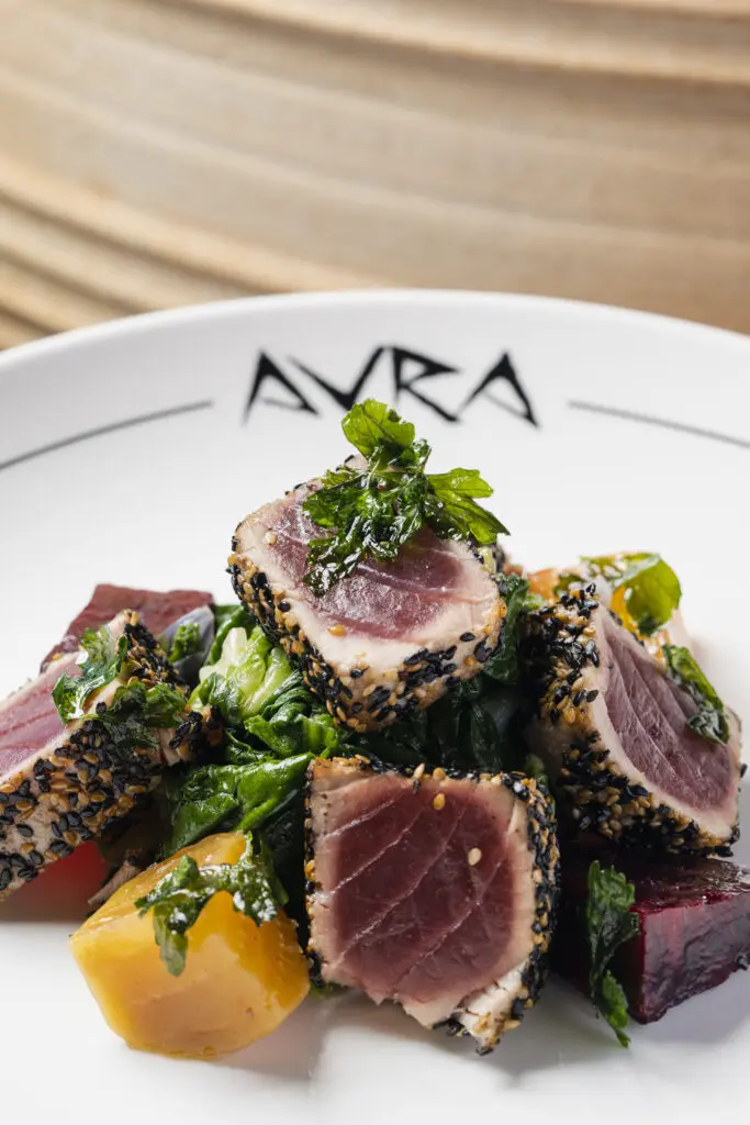 You can find everything from big eye tuna to lamb chops on the Avra menu. (Courtesy)