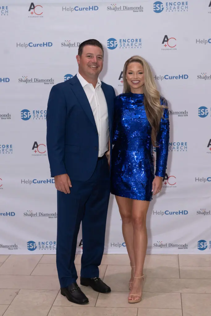 Joe Smith & Allie LaForce at the HelpCureHD evening. (Photo by Wilson Parish)