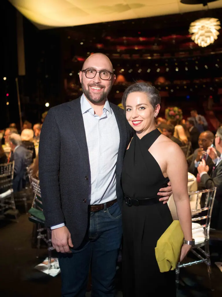 Nick Pierce, Victoria Gutierrez at Houston Ballet's opening night dinner. (Photo by Daniel Ortiz)