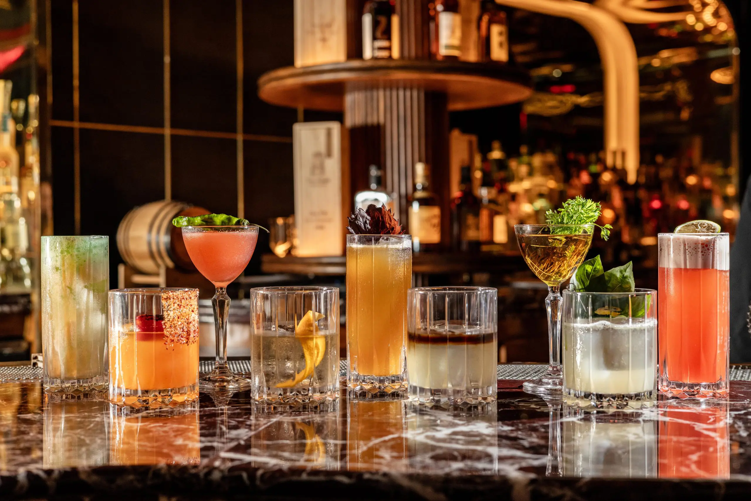 Nuri Steakhouse offers a cocktail menu of the classics and signature creations. (Photo by Kayla Enright)