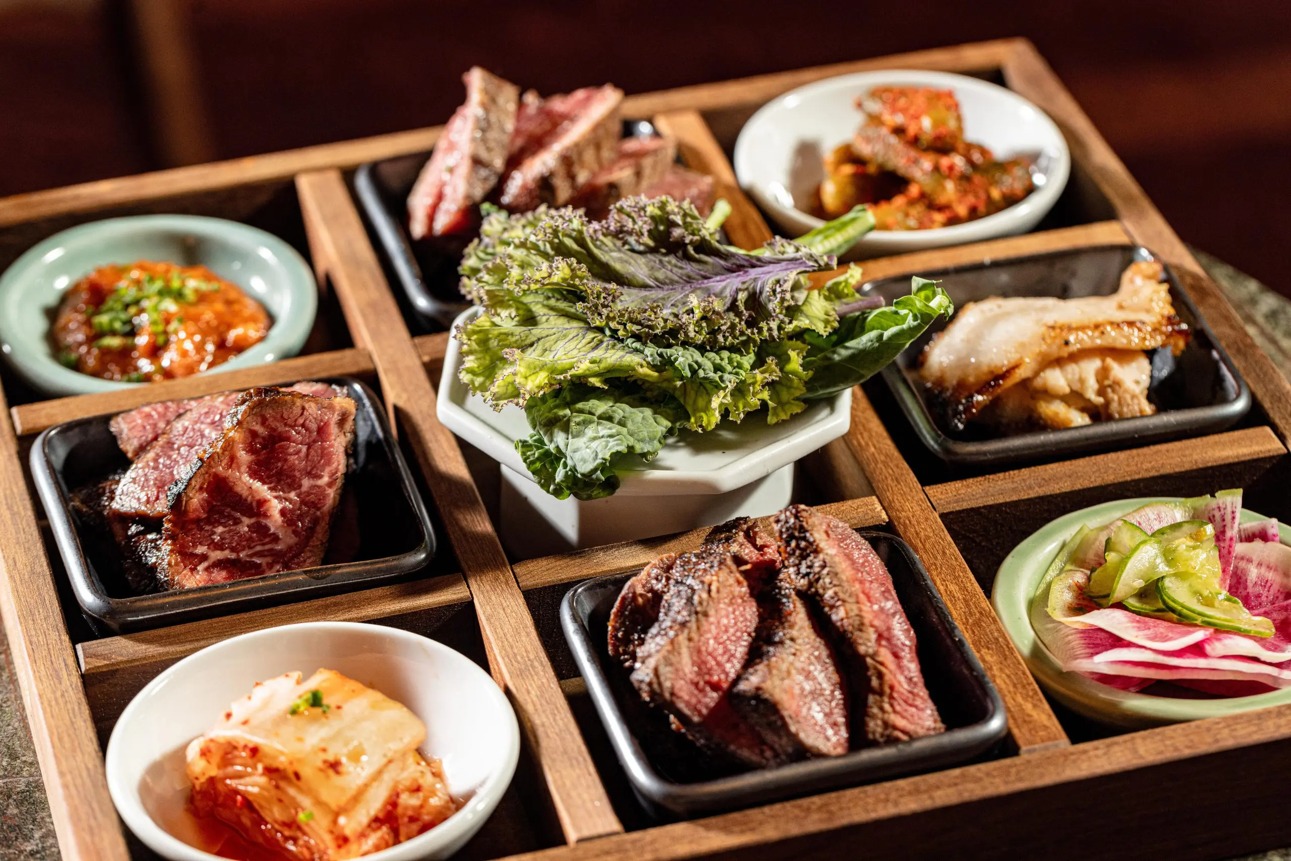 The Nuri Tasting Board is a good way to try a little bit of everything. (Photo by Kayla Enright)