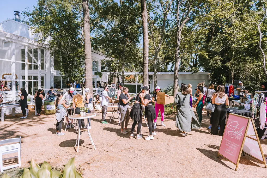 The joyous scene at The Juliana during PaperCity's Nourish retreat. (Photo by Heather Robards)