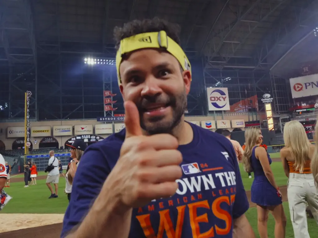 Jose Altuve remains the heart and soul of the Houston Astros and one of the most remarkable winning runs in sports history. Now his 2315 hits rank second in Astros history, passing Jeff Bagwell. (Photo by F. Carter Smith)