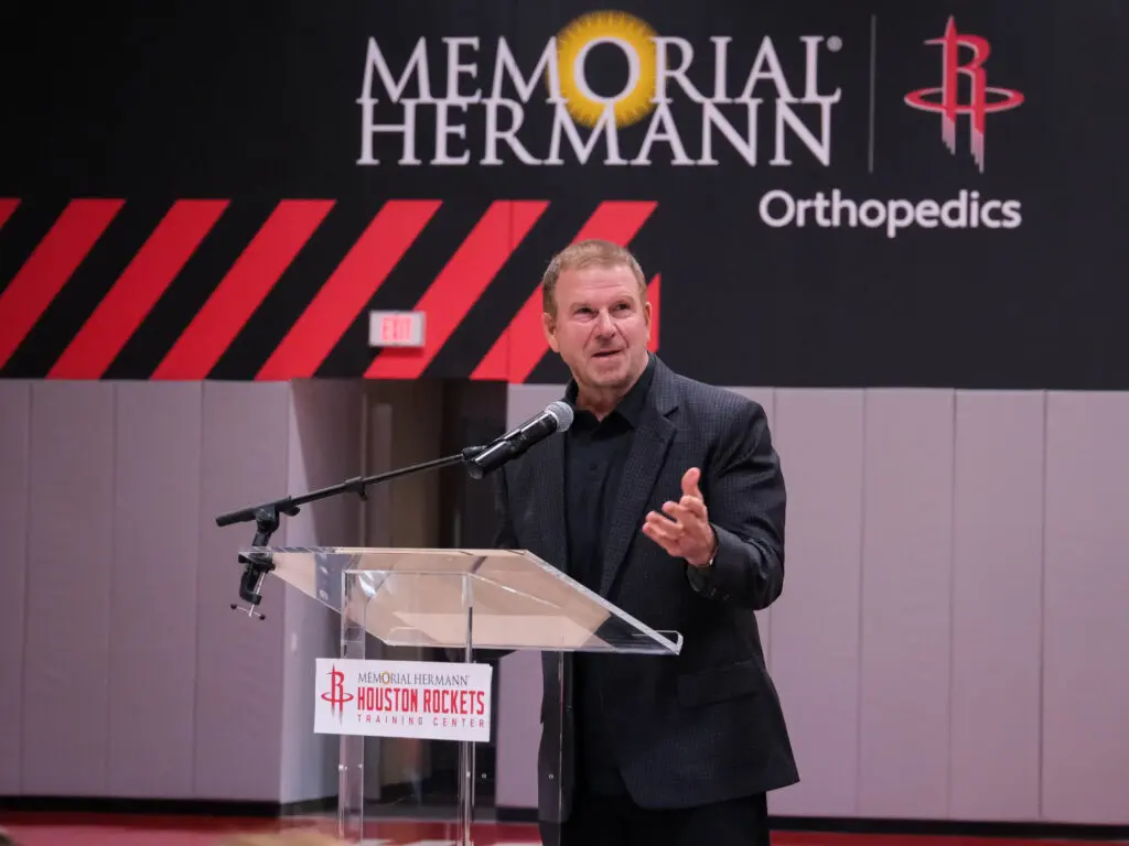 Houston Rockets owner Tilman Fertitta knows how to command a room. (Photo by F. Carter Smith)