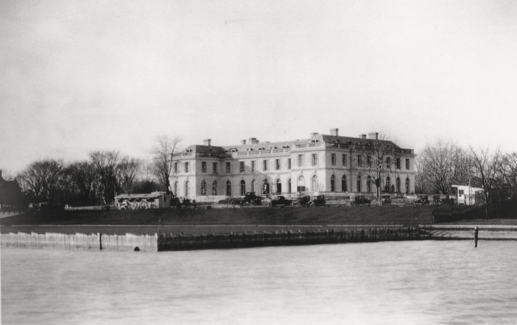 Rose Terrace in Grosse Pointe, Michigan, circa 1930s. In the 1970s, Fort Worth socialites Connie and Kelly Young purchased many of Rose Terrace's interior and architectural embellishments for their home in Westover Hills. (From "The Dodge Collection of Eighteenth-Century French and English Art in The Detroit Institute of Arts," Hudson Hills Press © 1996)