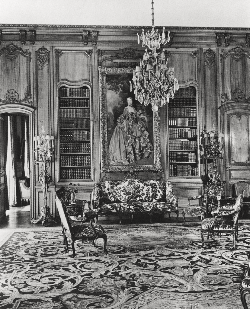 Historical shot of the 18th-century French Oak Room in Rose Terrace, which was moved to Fort Worth's Young Estate intact in the 1970s. (From "The Dodge Collection of Eighteenth-Century French and English Art in The Detroit Institute of Arts," Hudson Hills Press © 1996) 