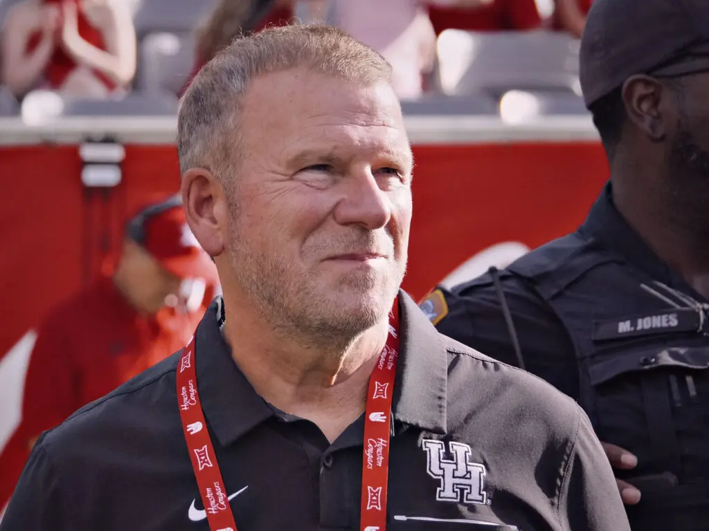 UH billionaire backer Tilman Fertitta is a major believer in Willie Fritz. (Photo by F. Carter Smith)