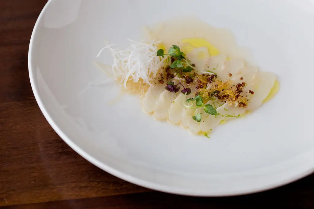A must-try on the Uchiko menu is the Hirame Usuzukuri. (Courtesy)